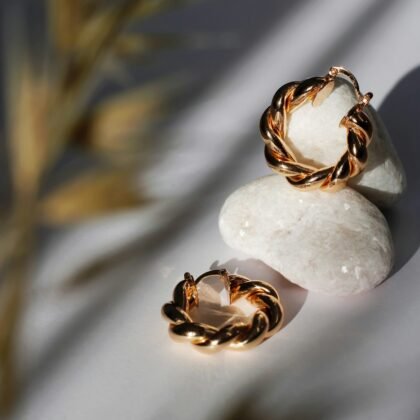 Gilded Clip Earrings