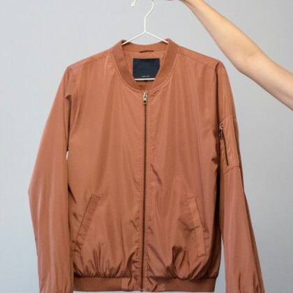 Blush Satin Bomber