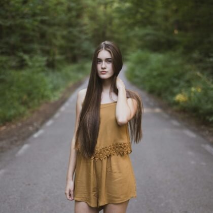 Ochre Tie-Waist Romper