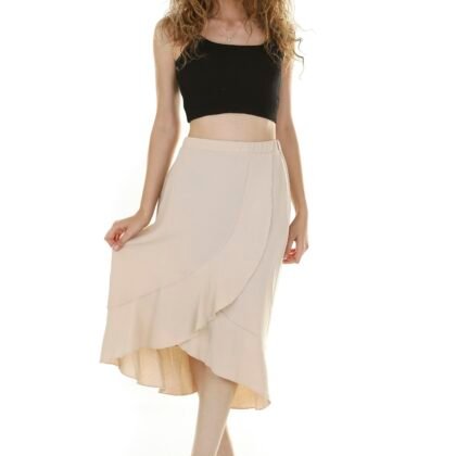 Ballet Wrap Midi Skirt
